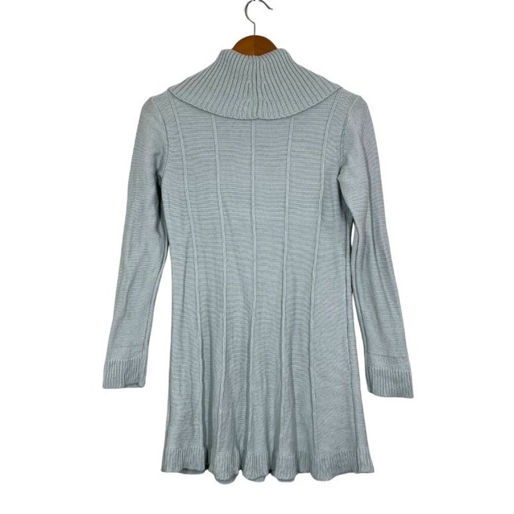 Soft Surroundings Cowl‎ Neck Sweater Tunic Pastel Mint Sz S Casual Elegant Boho - Picture 6 of 9